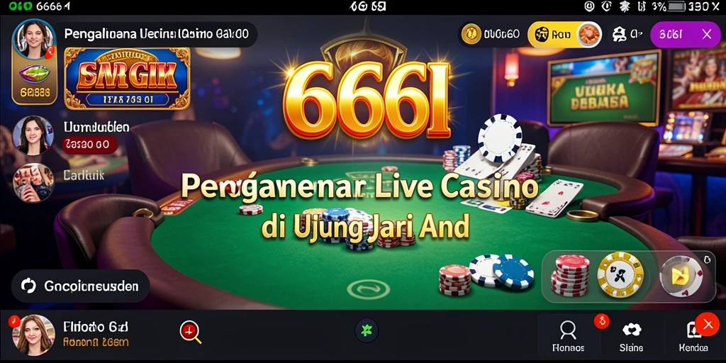 Gameplay Live Casino dengan dealer profesional di 666I.