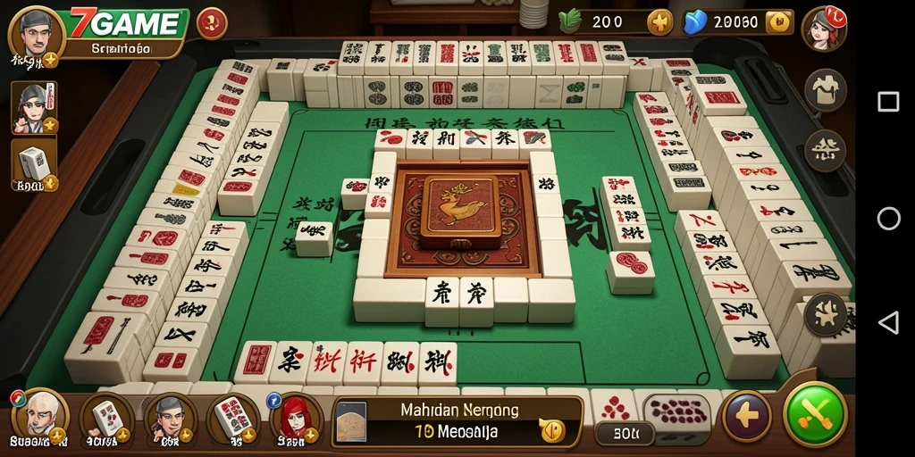 Screenshot permainan Mahjong 7GAME yang menarik dan seru.