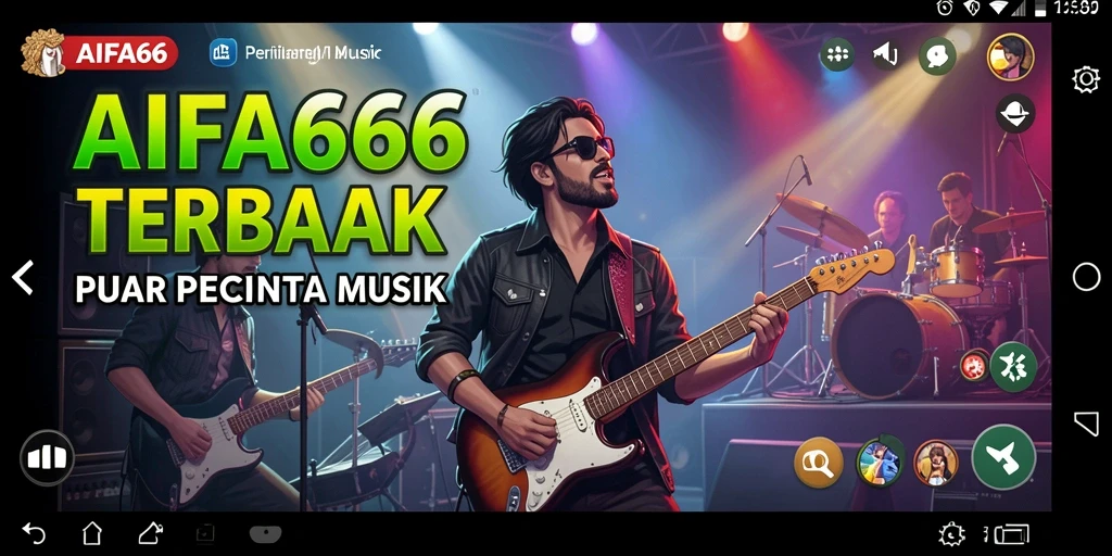 Screenshot AIFA66 menampilkan interaksi seru saat bermain musik.