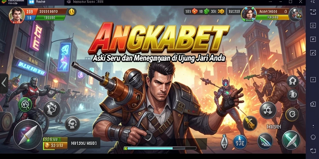 Tampilan screenshot menunjukkan aksi seru dari gameplay ANGKABET.