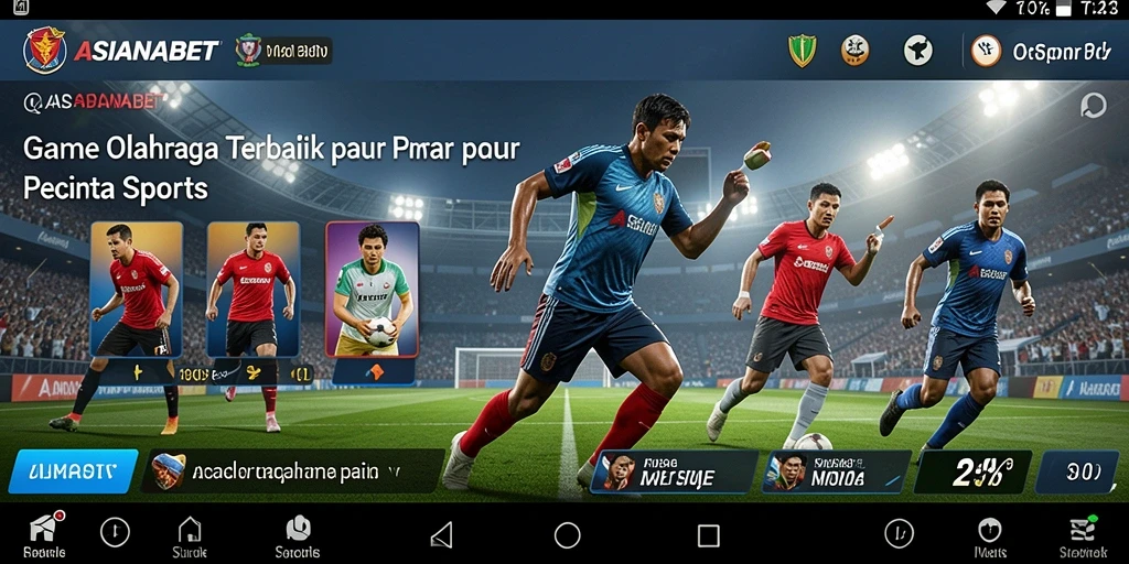 Tampilan screenshot ASIANABET menampilkan aksi seru dalam permainan olahraga.
