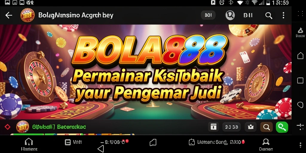 Tampilan gameplay BOLA88 yang mendebarkan dan interaktif.