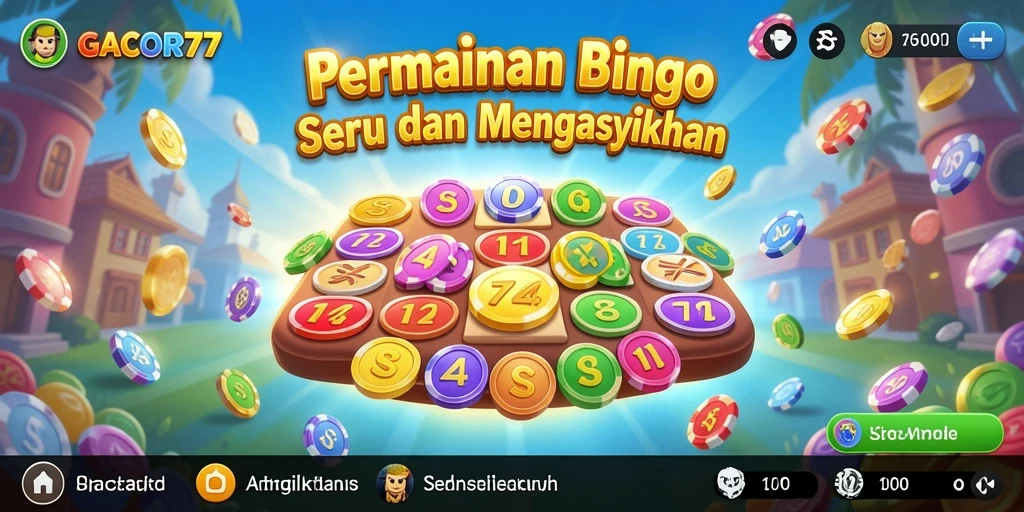 Tampilan menarik dari gameplay Bingo di GACOR77.