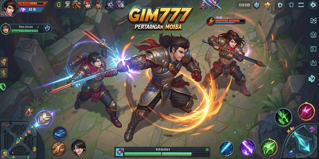 Gameplay MOBA yang seru dengan berbagai hero unik.