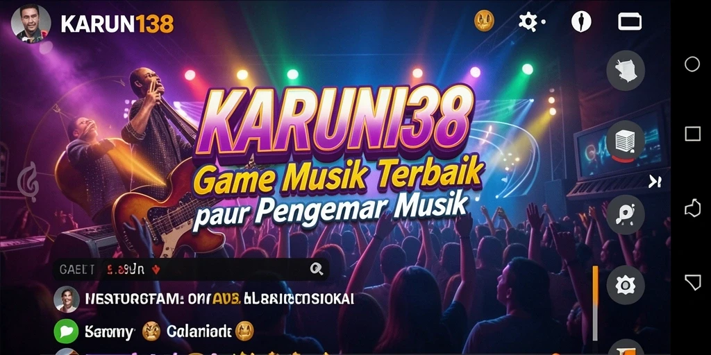 Tampilan seru gameplay <strong>KARUN138</strong> dengan interaksi musik yang menyenangkan.
