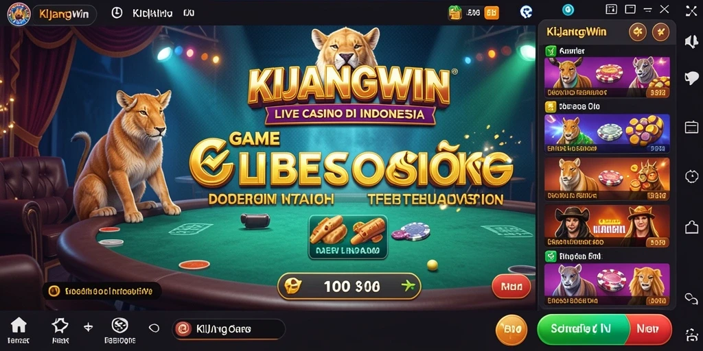 Tampilan gameplay mendebarkan di aplikasi KIJANGWIN Live Casino.