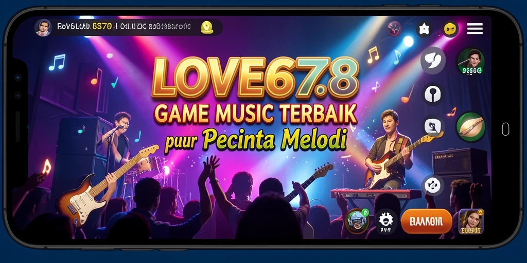 Tampilan gameplay musik LOVE678 yang menarik dan interaktif.