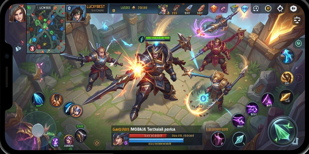 Gameplay MOBA seru dan atraktif di LUCKYBEST.