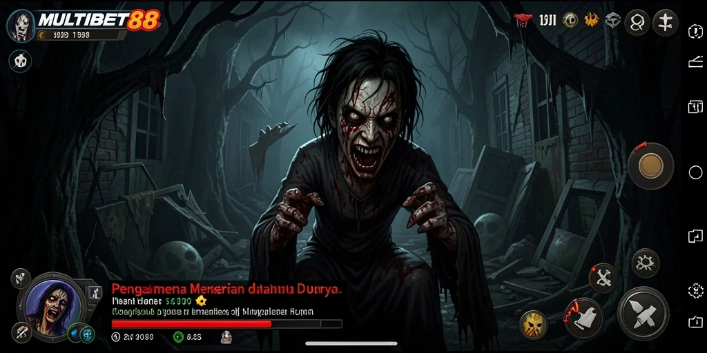 Tampilan gameplay MULTIBET88: suasana Horror yang mencekam dan menantang.