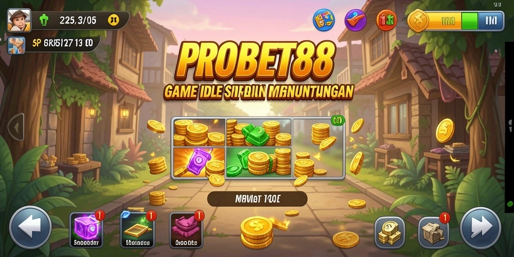 Screenshot gameplay PROBET88 dengan tampilan Idle yang menarik.