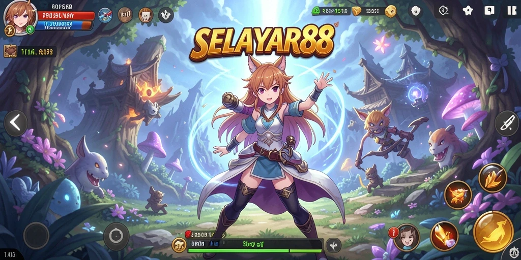 Screenshot gameplay SELAYAR88 dengan karakter Anime yang menakjubkan.