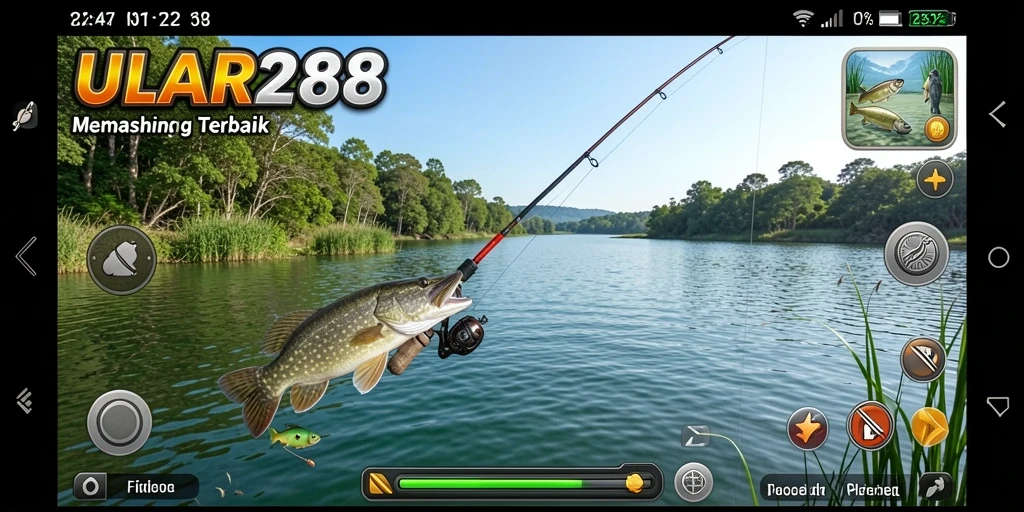 Tampilan gameplay ULAR288 menampilkan aktivitas memancing yang menyenangkan.